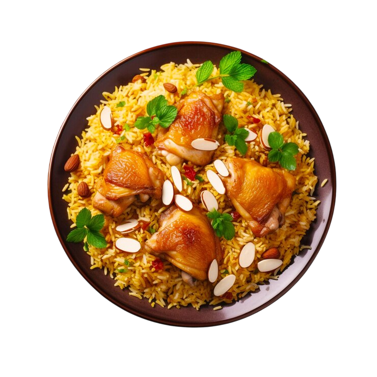 bowl biryani with chicken pieces transparent background 84443 1301 Photoroom